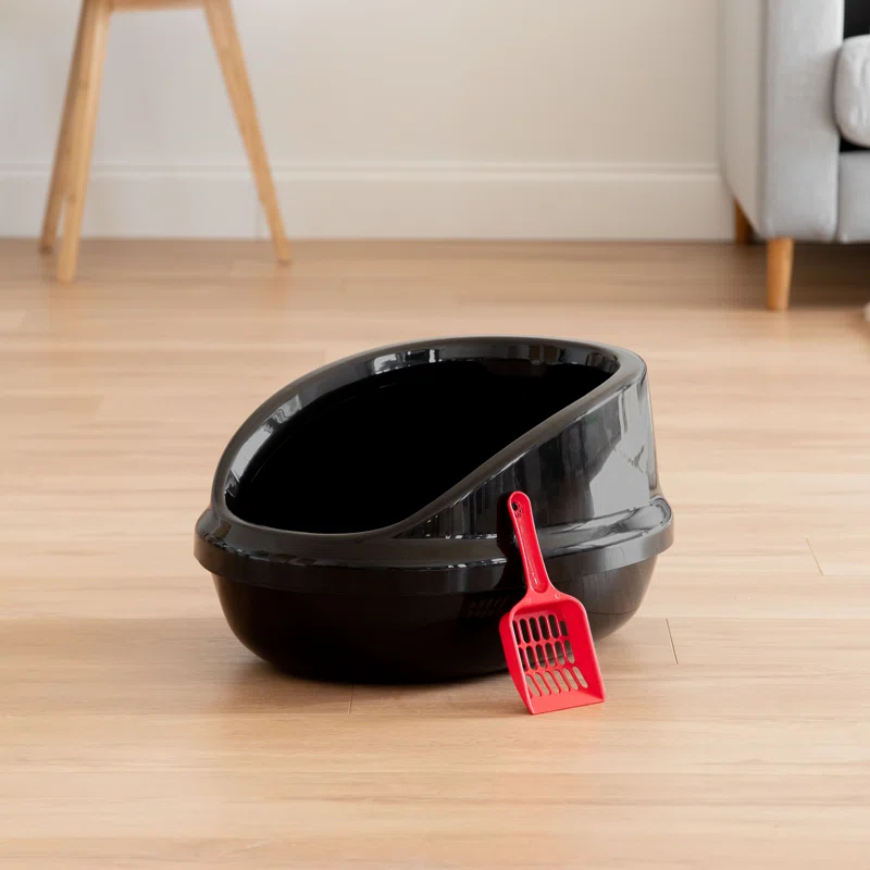 IRIS USA, Inc. Plastic Litter Box with Scoop