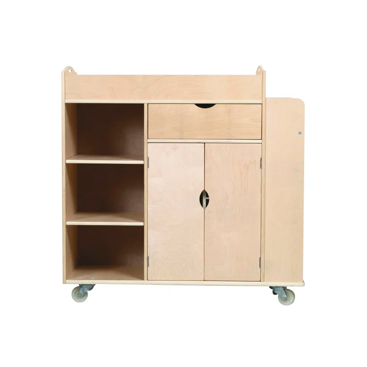 Guidecraft Art Equipment Teaching Cart with Casters