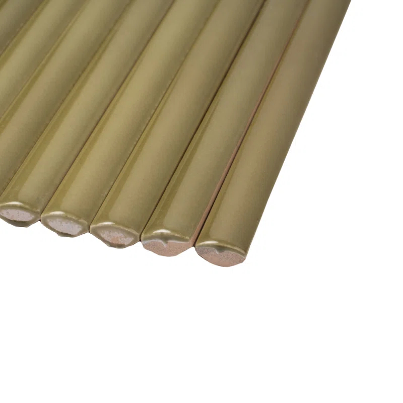 Apollo Tile Silken 7.9'' L x 0.5'' W Ceramic Round Tile Trim (Set of 10)