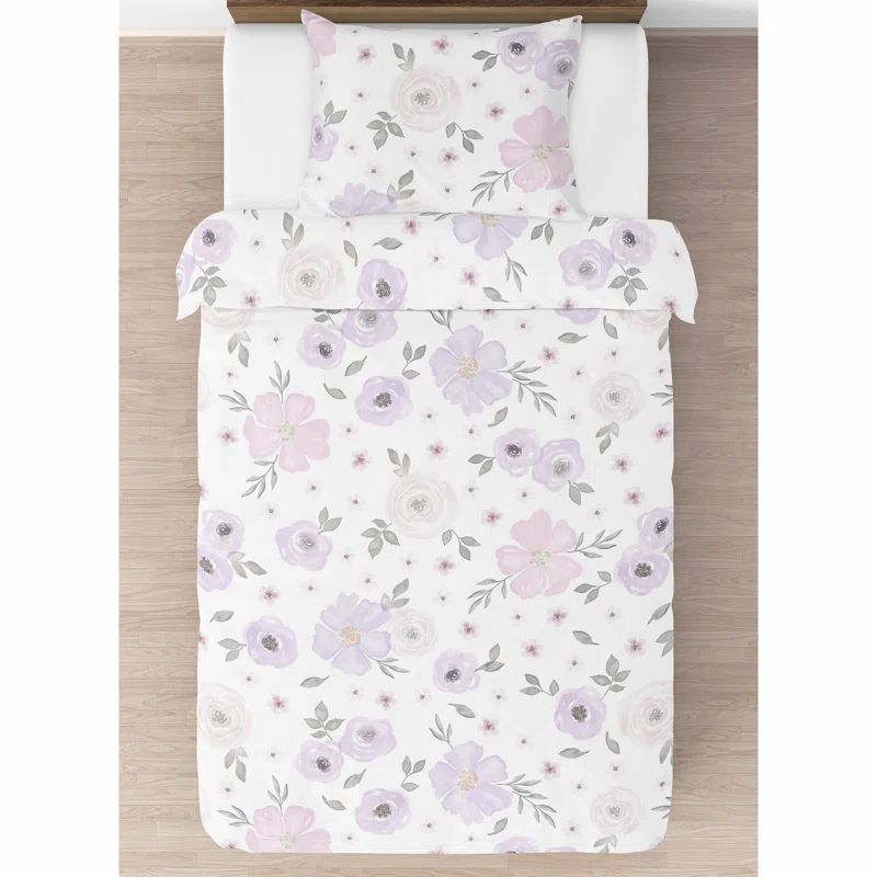 Watercolor Microfiber Comforter Set