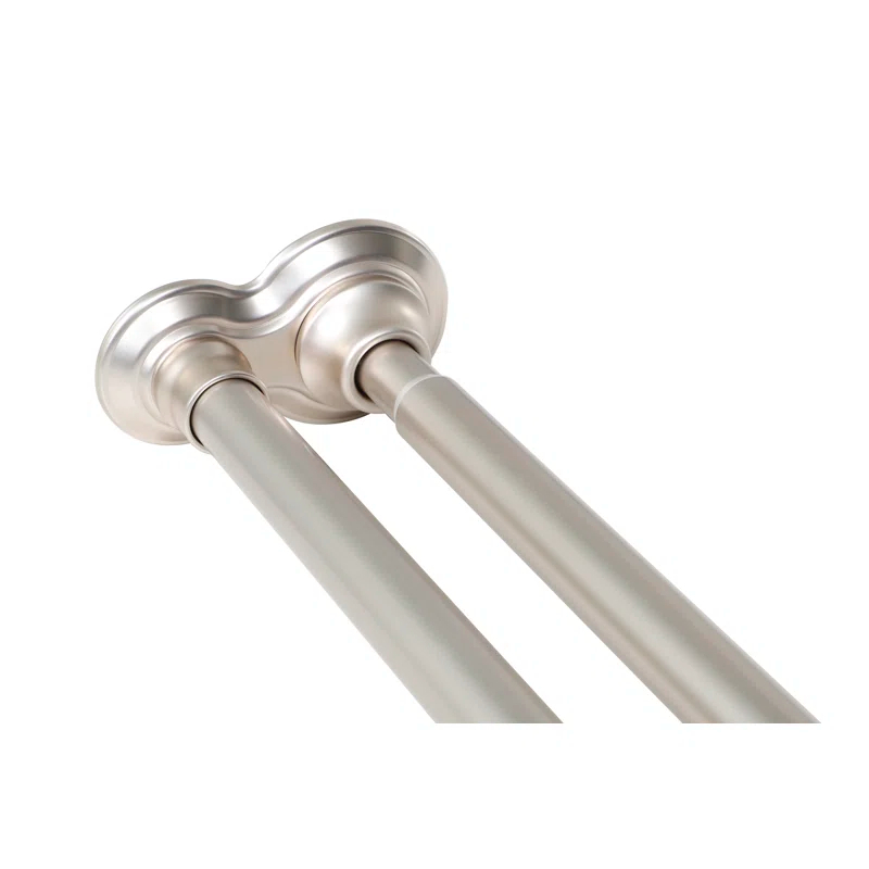 72'' Straight Tension Shower Curtain Rod & Hook Set