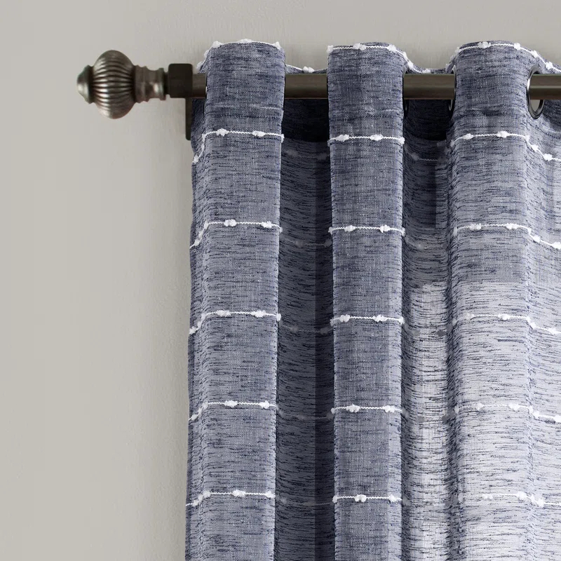 Lush Decor Polyester Sheer Curtain Pair (Set of 2)
