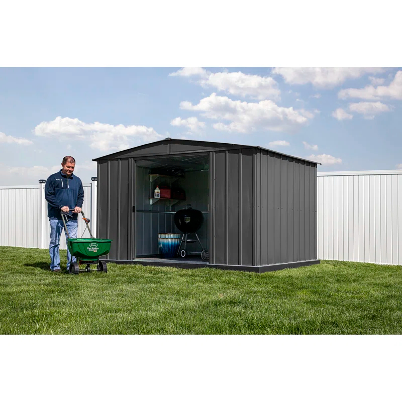 Arrow 10 ft. W x 8 ft. D Metal Storage Shed