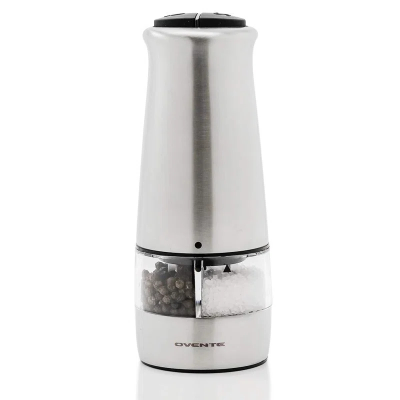 Ovente Electric 2-in-1 Salt & Pepper Combination Mill