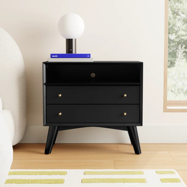 Williams 2-Drawer Nightstand with Shelf