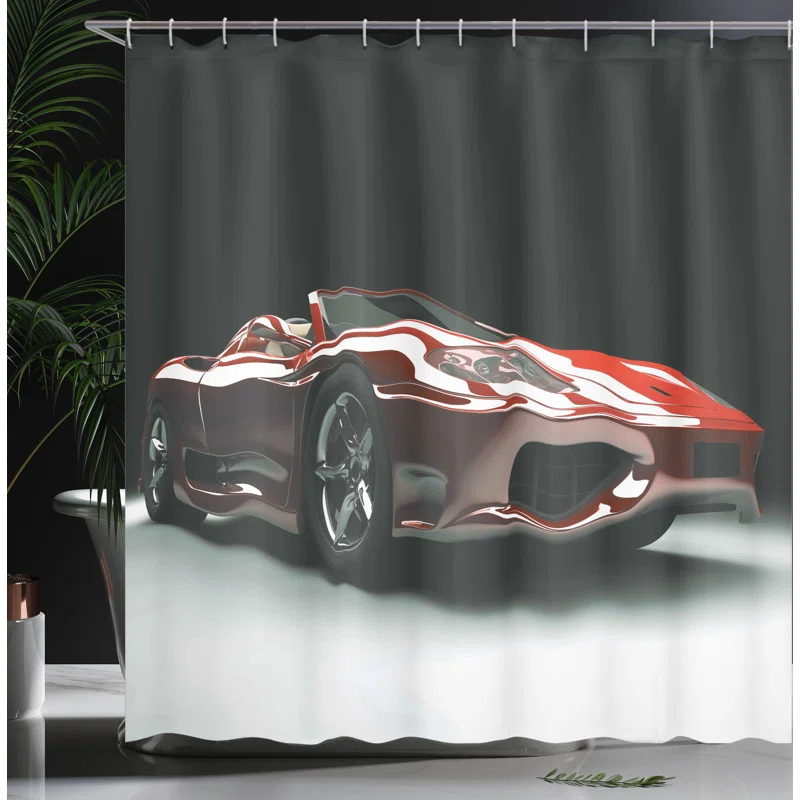 Ambesonne Shower Curtain with Hooks Included