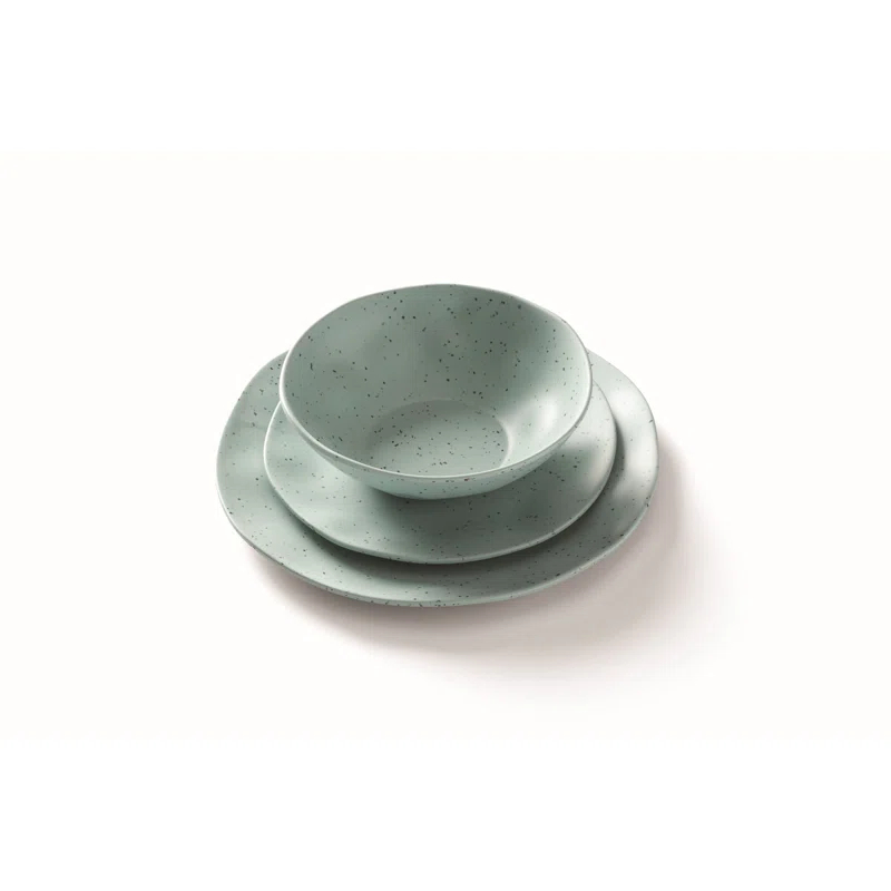 Oneida Terrazzo Melamine 12 Piece Dinnerware Set