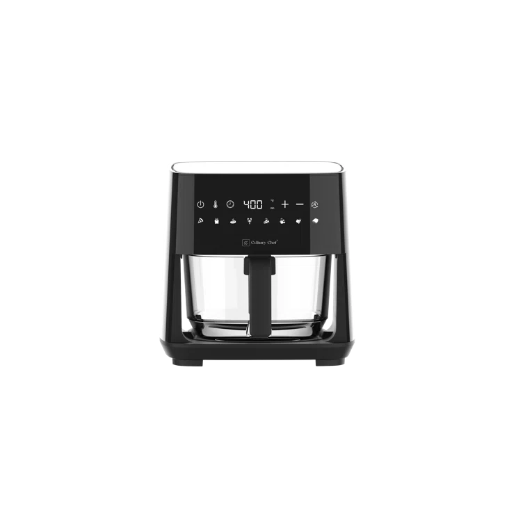 Culinary Chef Culinary Chef 4.5-Quart Electric Air Fryer with Glass Basket, Adjustable Temperature, Touch Control