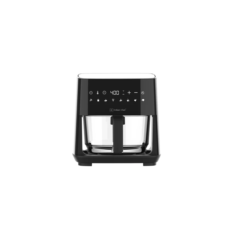 Culinary Chef Culinary Chef 4.5-Quart Electric Air Fryer with Glass Basket, Adjustable Temperature, Touch Control