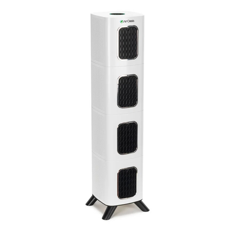 Air Oasis iAdaptAir 2.0 Pro 5-Stage True HEPA Filtration for Viruses, Mold, Dust, Smoke, Pollen & Odors with 2 year Filter Life, Ozone Free Bi-Polar Technology, WiFi Compatible, and up to, 5,474 Sq Ft of Clean Air.