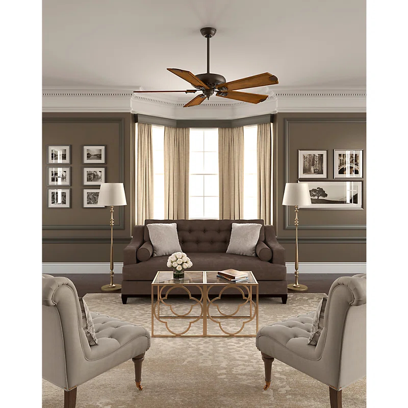 Casablanca Fan 60" Fellini 5 - Blade Standard Ceiling Fan with Wall Control