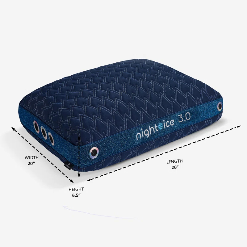 Bedgear Bedgear Night Ice Performance Pillow - Triple Cooling - Medium Soft for All Sleep Positions