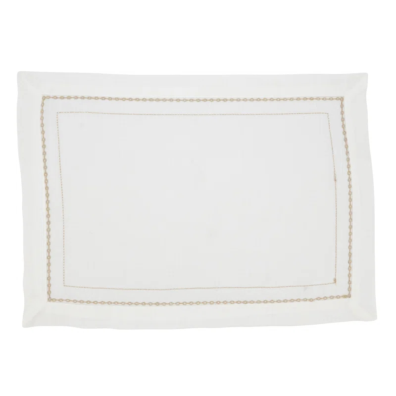 Polyester No Pattern Rectangle Placemat (Set of 4)
