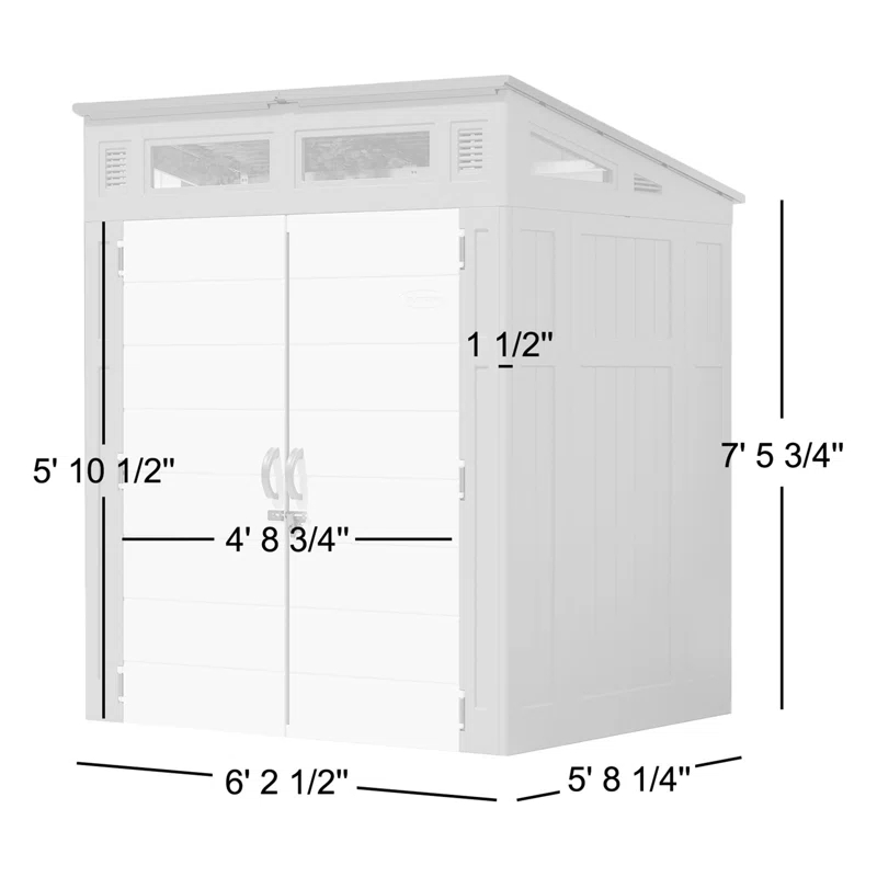 Suncast Suncast Modernist® 6 Ft. X 5 Ft. Storage Shed