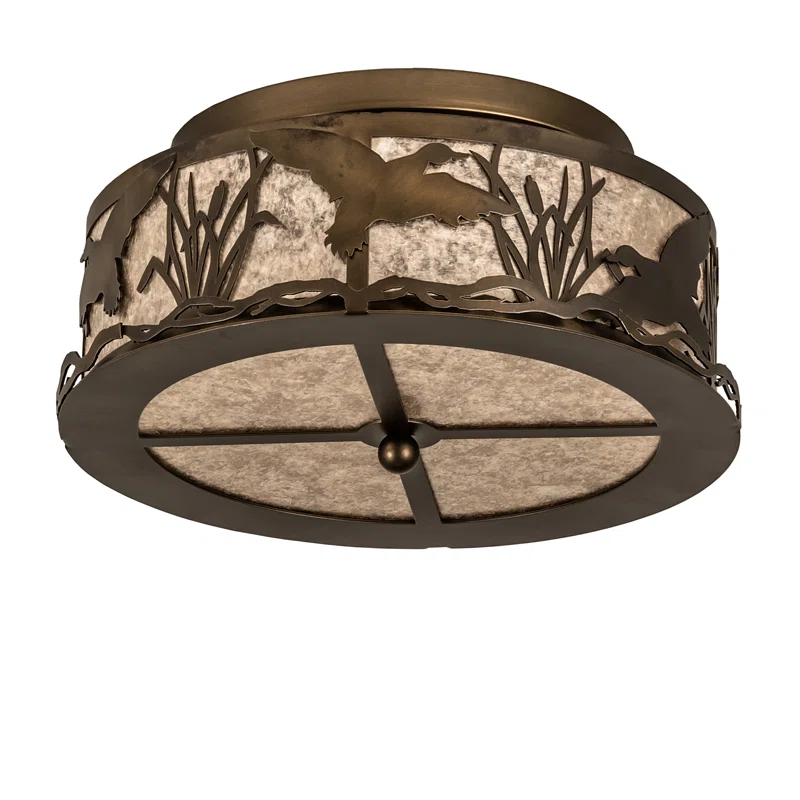 Meyda Lighting Mica Semi Flush Mount