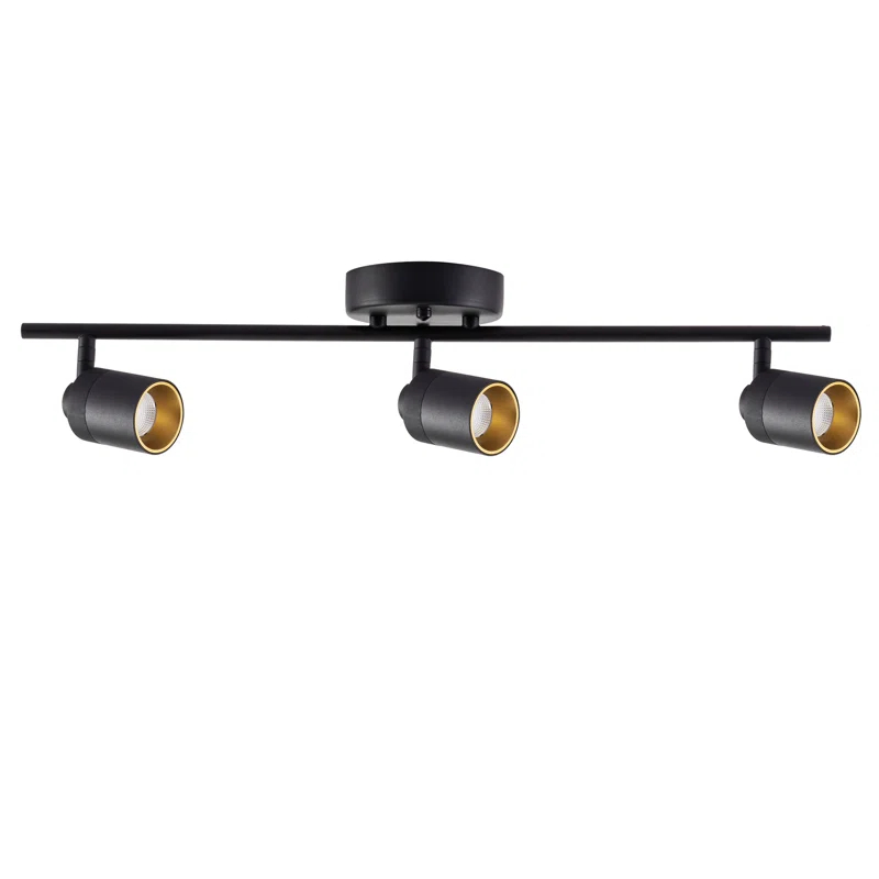 Vidalite Shura 3-Light Integrated LED Track Light with Rotatable Heads, 2 ft. Fixed Track Lighting Kit, 3000k, 1470 Lumens