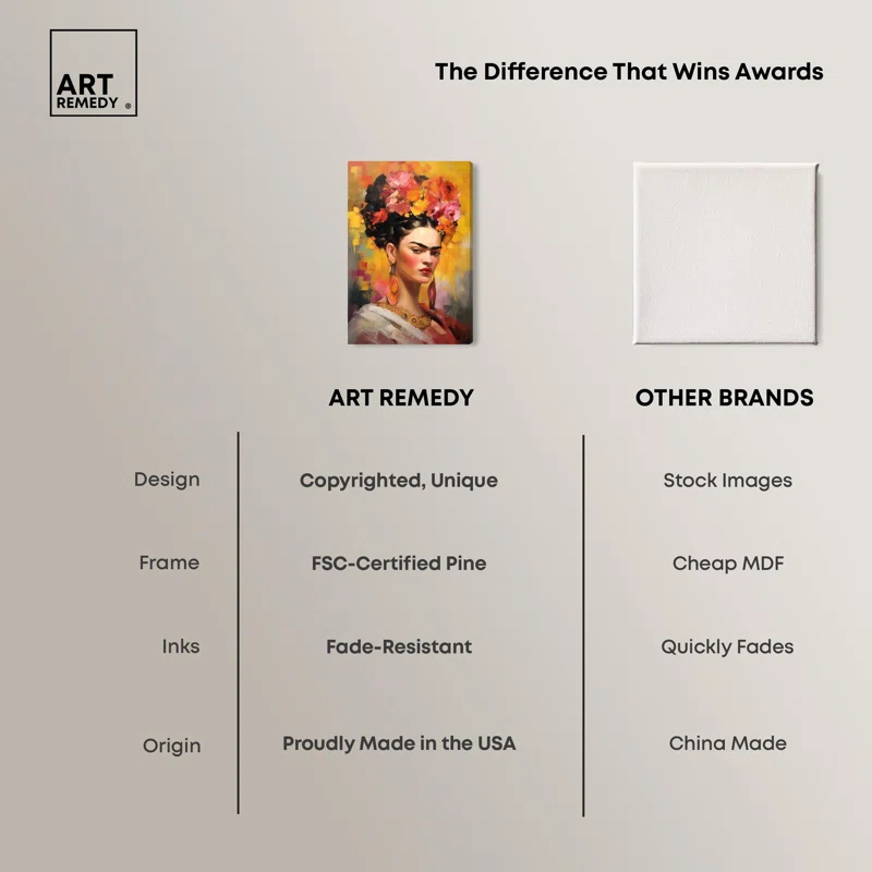 Art Remedy Her and Flowers Canvas Inspiring Women Protraits by Art Remedy