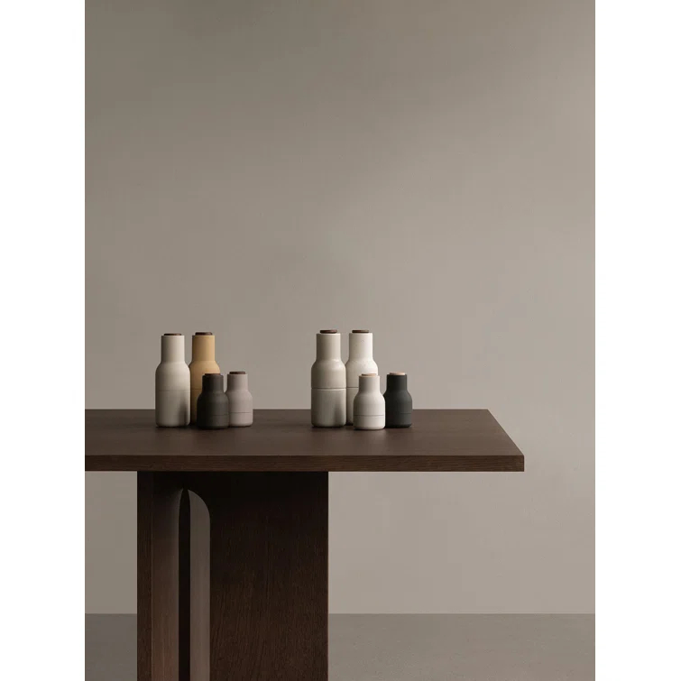 Small Blue and Light Blue Plastic Salt & Pepper Grinder Set