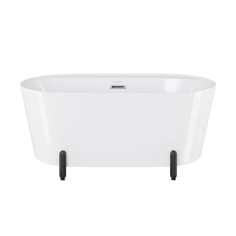 Swiss Madison Monaco 59" Freestanding Bathtub With Matte Black Stand SM-FB1002MB