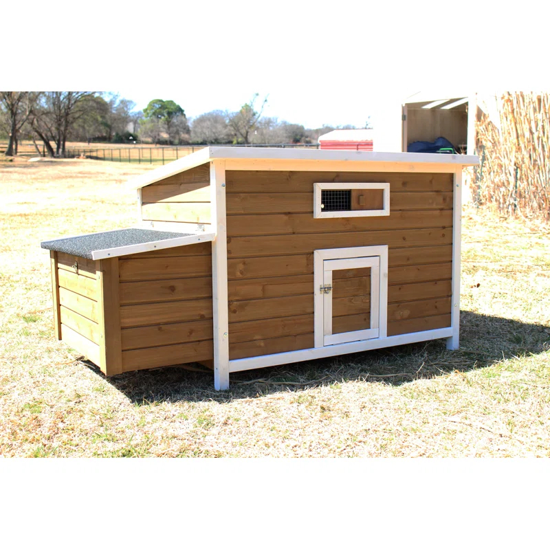 11.88 Square Feet Chicken Coop with Nesting Box For Up To 2 Chickens