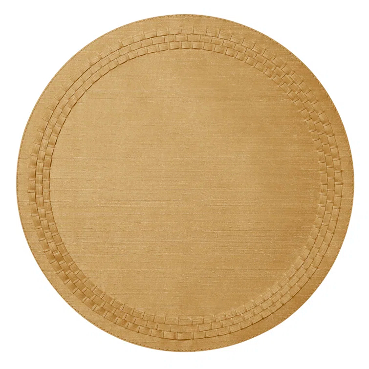 Mode Living August Vinyl Round Placemat (Set of 4)
