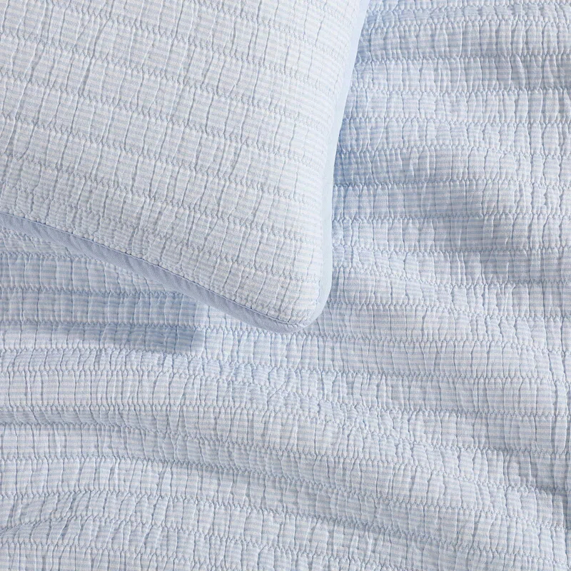 Tommy Hilfiger Tommy Hilfiger Ithaca Stripe Cotton Reversible Quilt Set