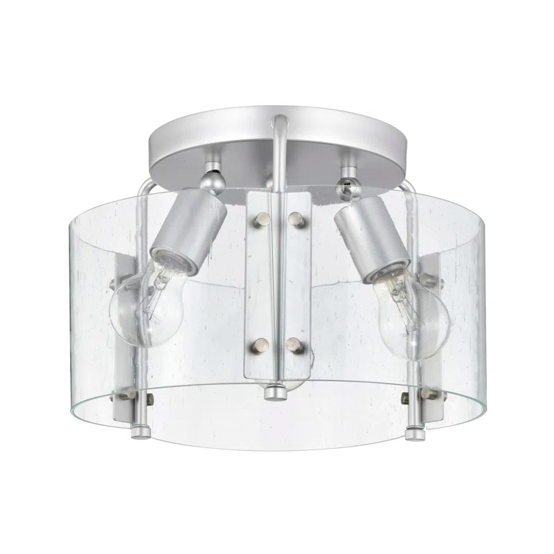 Glass Semi Flush Mount