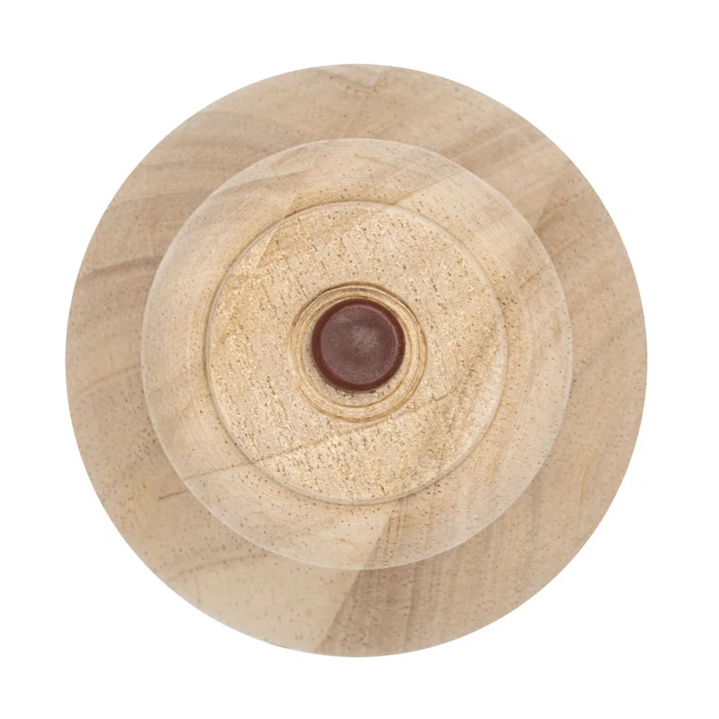 5 in. x 3-3/4 in. Stained Cherry Solid Hardwood Square Bun Foot | 4 Pack with 4 Free Insert Nuts and Drill Bit