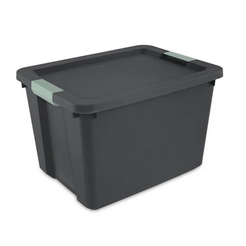 Sterilite Sterilite 6 Pack 20 Gallon Latch Tote, Stackable Plastic Storage Bin Container (Set of 6)