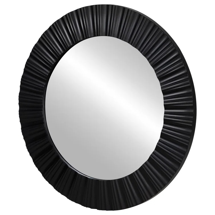 Northlight Seasonal Elegant 20" Contemporary Fluted Round Mirror Wall Decor