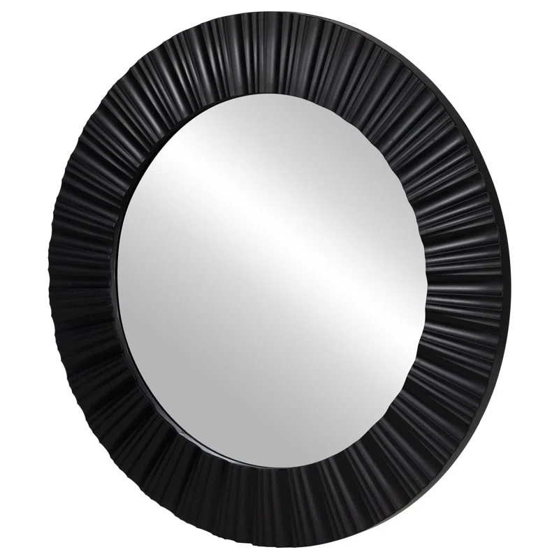 Northlight Seasonal Elegant 20" Contemporary Fluted Round Mirror Wall Decor