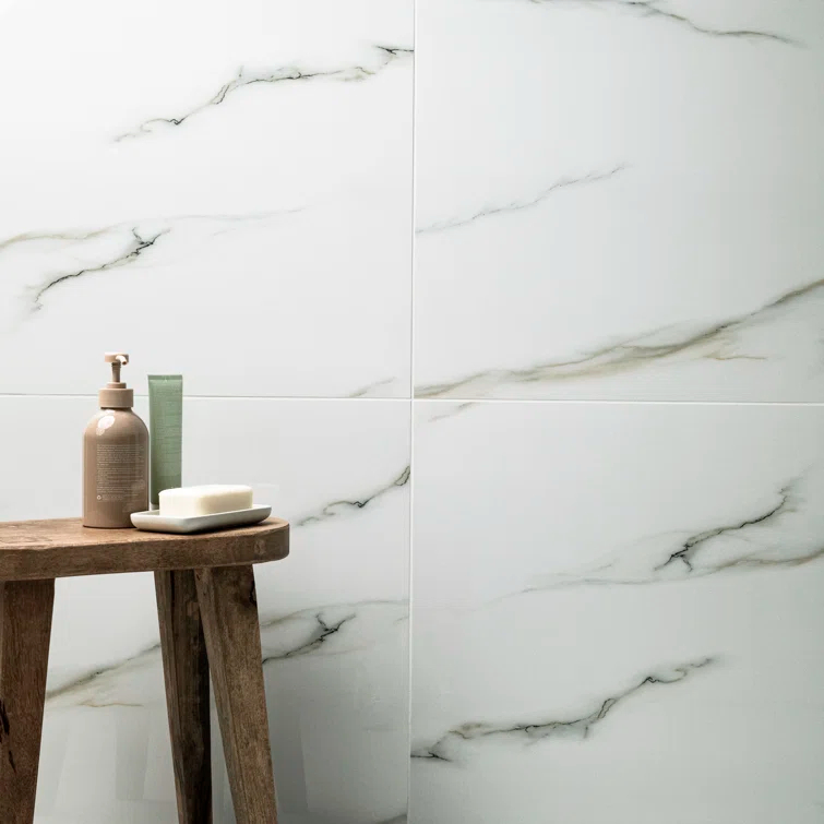 Ackland Azira 24 in. x 24 in. Stone Look Polished Porcelain Floor and Wall Tile