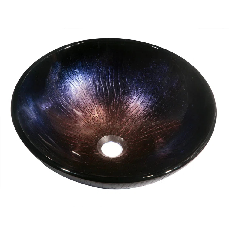 Dawn USA Dawn USA 16.25'' Tempered Glass Circular Bathroom Sink GVB86167