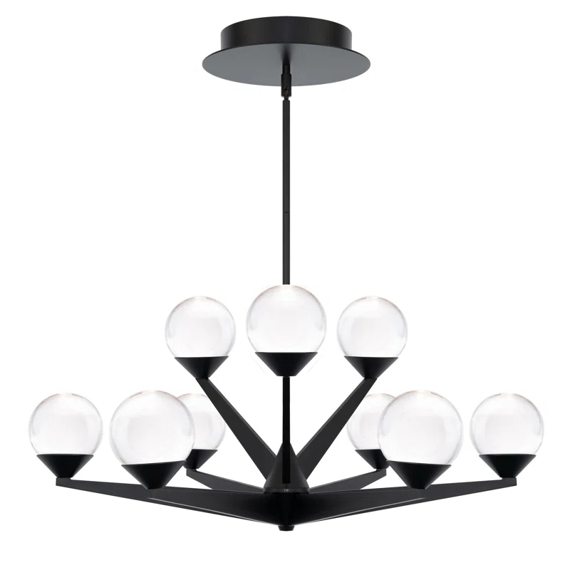 Double Bubble 9 - Light Dimmable LED Sputnik Sphere Chandelier