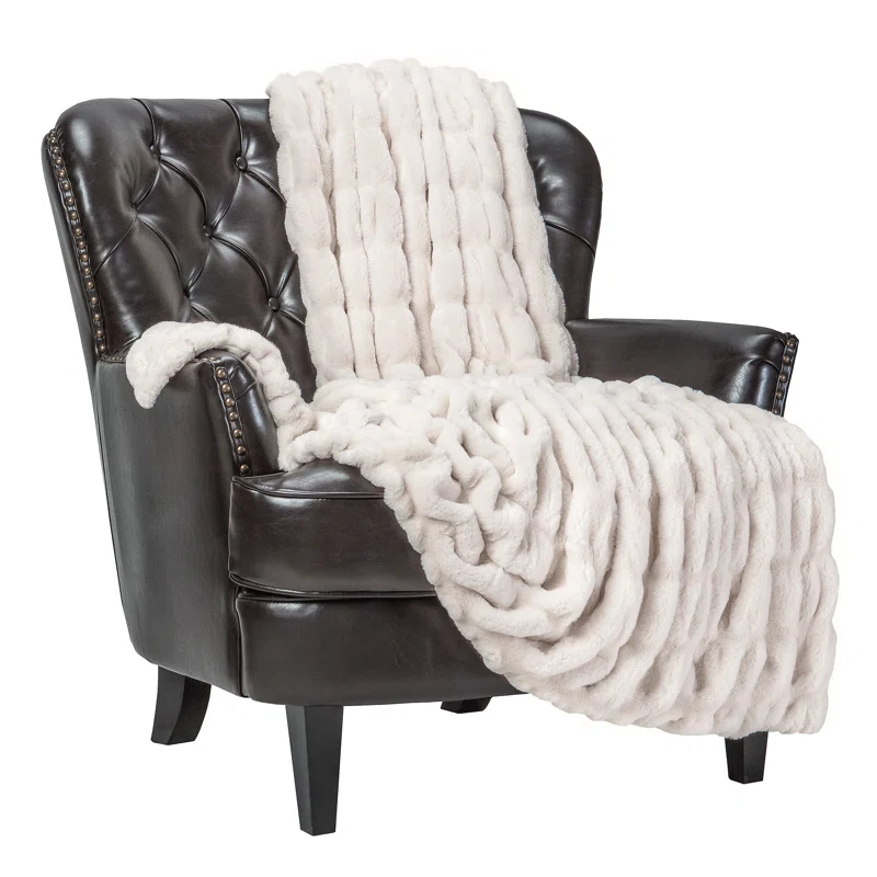 Chanasya Faux Fur Throw