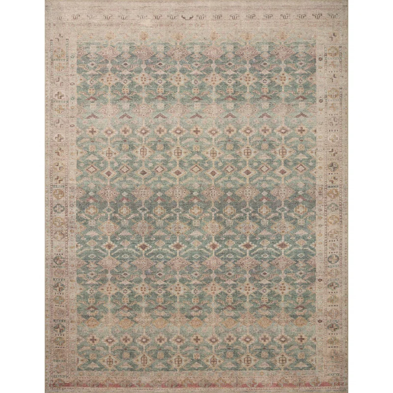 Angela Rose x Loloi Angela Rose x Loloi Aubrey Aqua / Sand Area Rug