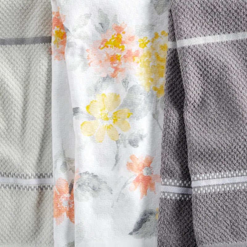 Martha Stewart Martha Stewart Amber Floral Kitchen Towel Set 4-Pack