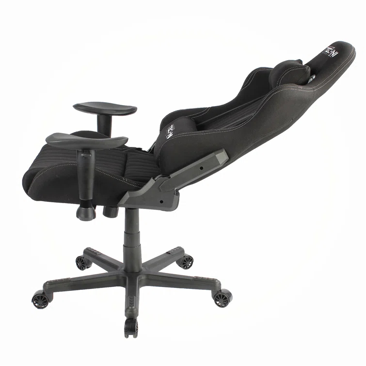 Techni Sport Techni Sport Adjustable Reclining Ergonomic Swiveling PC & Racing Game Chair in Black