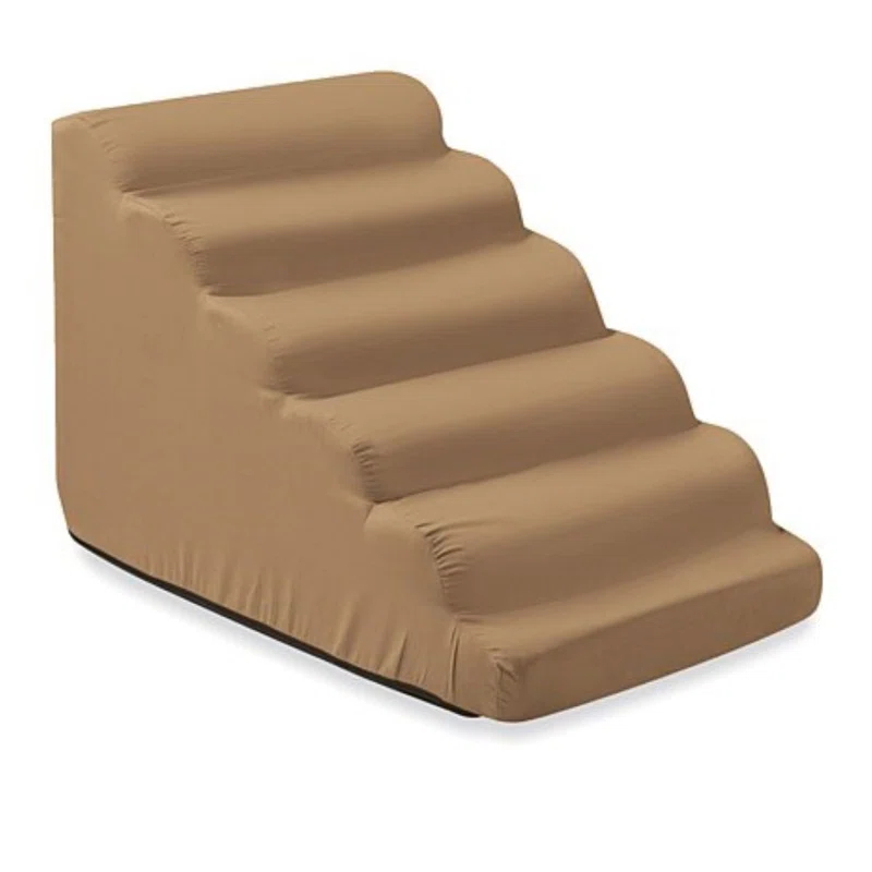 Snoozer Orthopedic Microsuede Scalloped Pet Stair Ramp