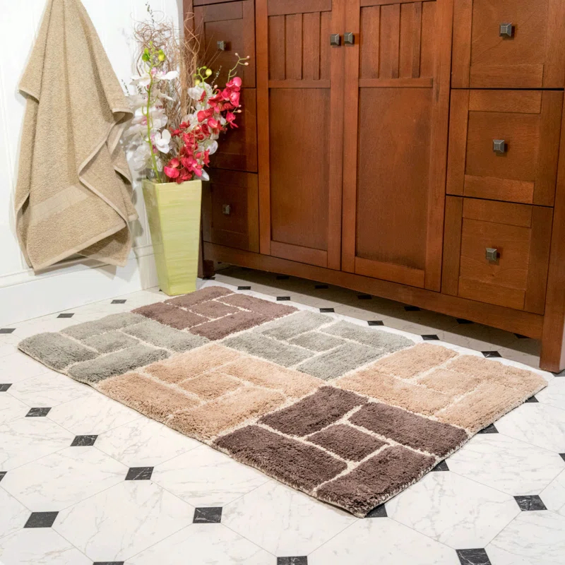 Chesapeake Merchandising Inc. Classic Color Cotton Blend Bath Rug
