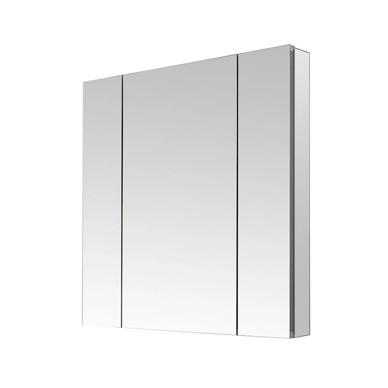 AQUADOM R3-3636E Royale Medicine Cabinet with Electrical Outlets, Defogger, Adjustable LED 3X Magnifying Mirror.