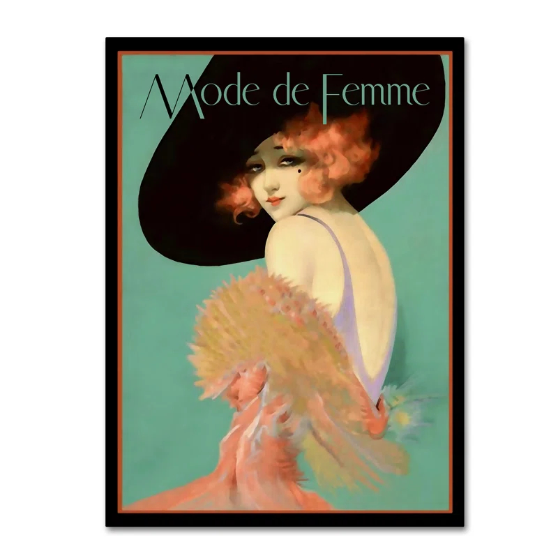 Trademark Fine Art " Fashion Women 27 " by Vintage Lavoie