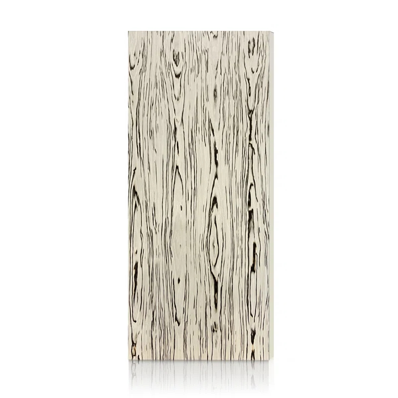 Calhome White and Brown Smooth Flush Hollow Core Veneer Composite Interior Door Slab