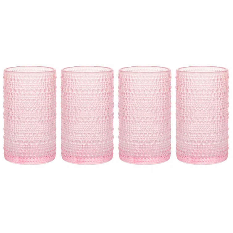 Home Essentials and Beyond Halo Set Of Four 15Oz Highball (Set of 4)