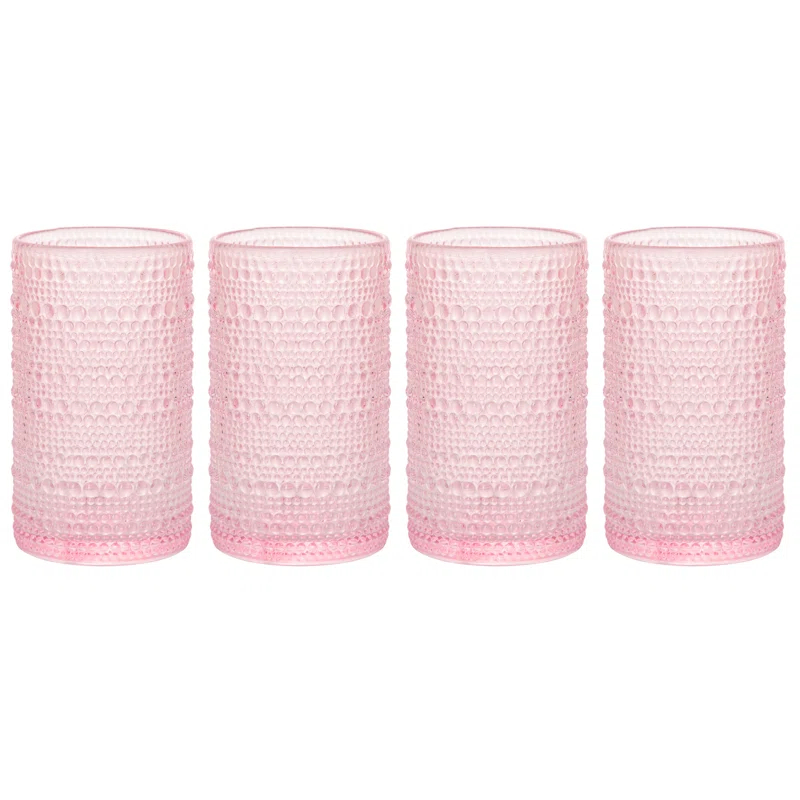 Home Essentials and Beyond Halo Set Of Four 15Oz Highball (Set of 4)