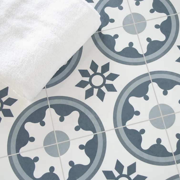 Sunwings 9'' x 9'' x 4mm SPC Peel & Stick Floor Tile Luxury Vinyl Flooring