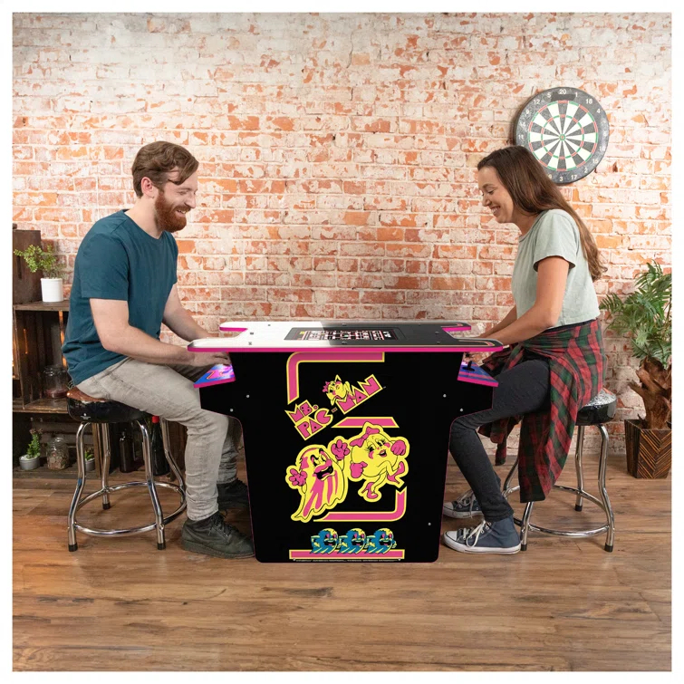 Arcade 1Up Arcade1Up Ms. Pac-Man 40th Anniversary Head-to-Head Black Series Edition Table