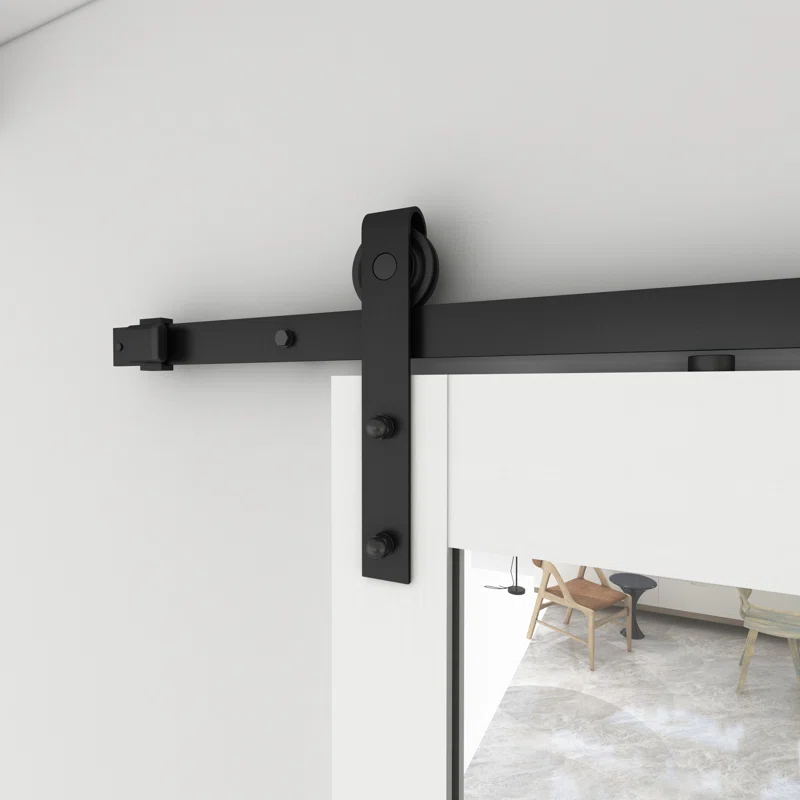 Calhome Sliding Mirror Barn Door with Hardware Kit and Door Handle