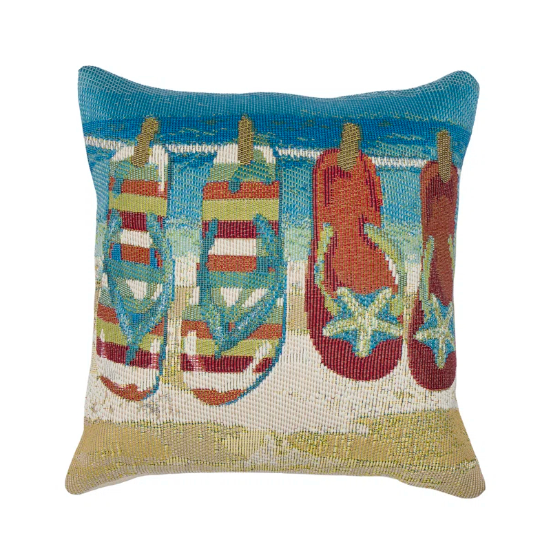 Liora Manne Marina No Decorative Addition Indoor/Outdoor Throw Pillow