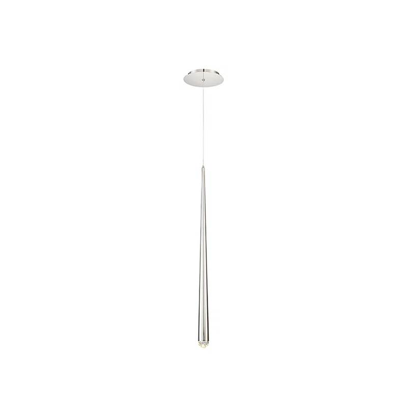 Modern Forms Cascade Dimmable LED Pendant with Clear Crystal Shade